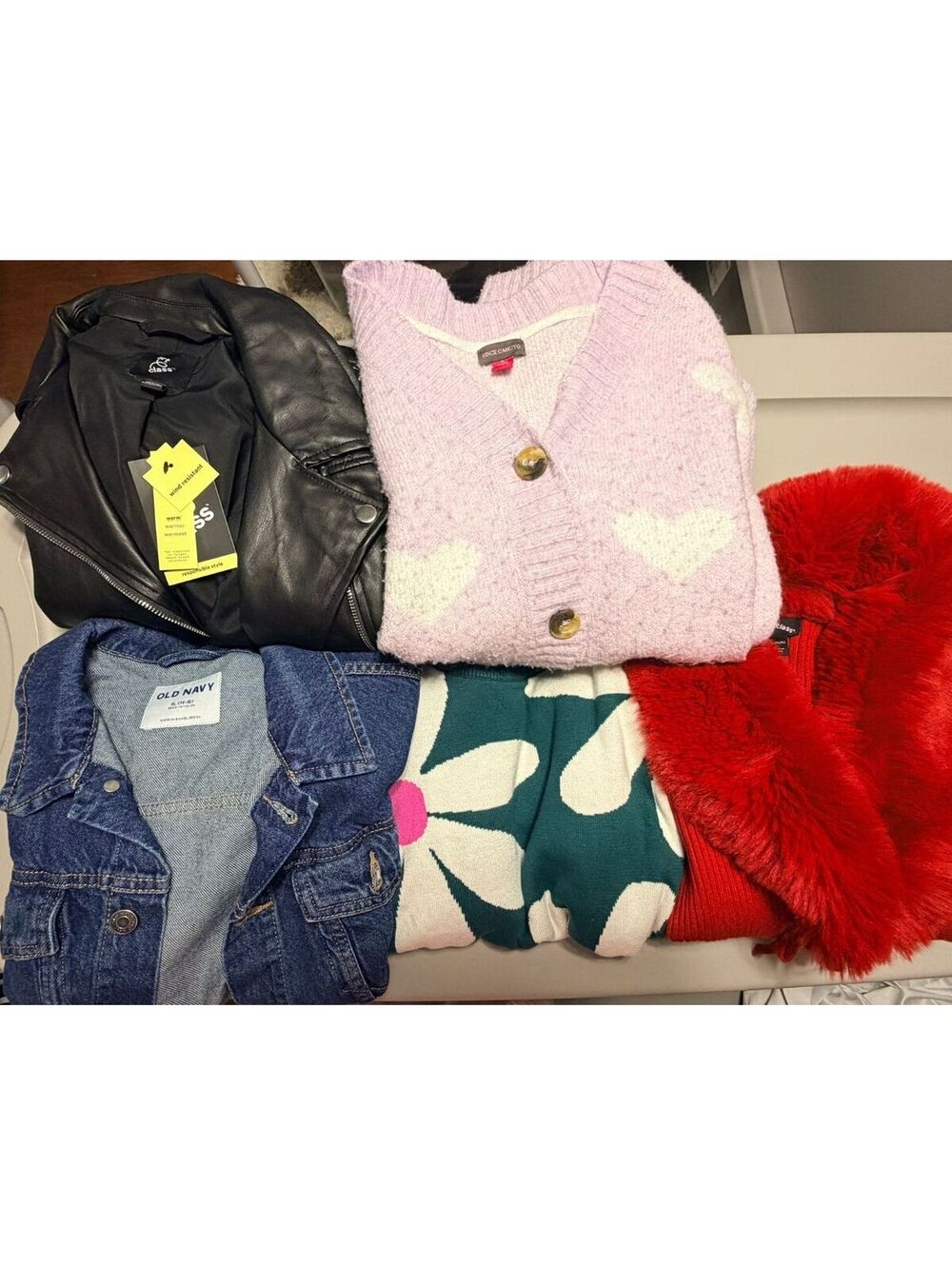 Girls Sweater & Jacket Lot Size XL (14/16) - 5 PCS EUC